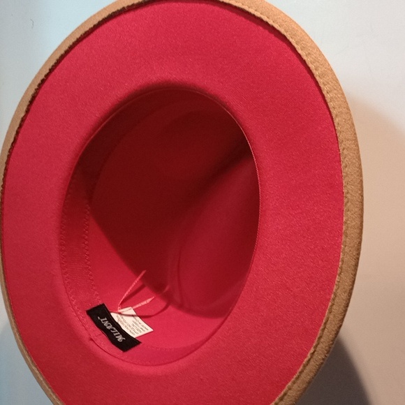 Milani Fedora Hats for Women Fashion Flat Wide Brim Wool Felt Jazz Hats fo - Picture 2 of 4